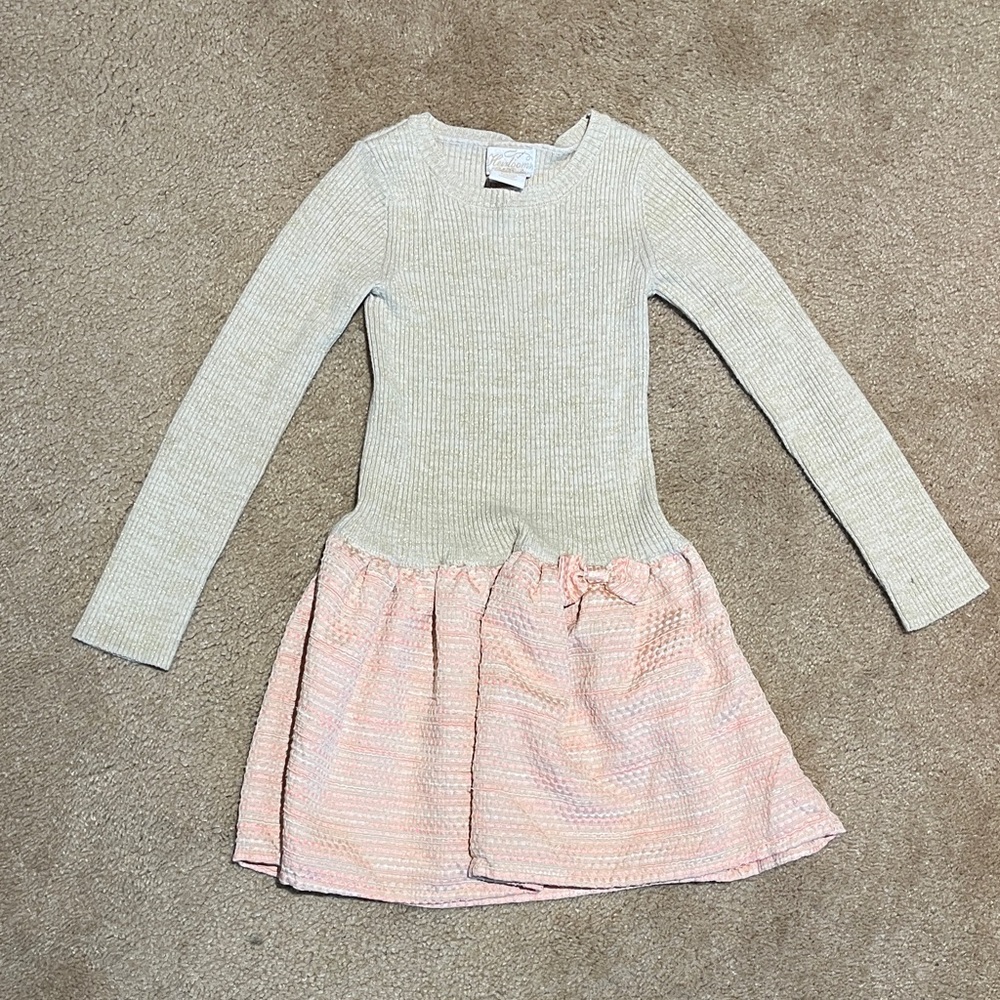 Girls Long-Sleeve Knit Dress